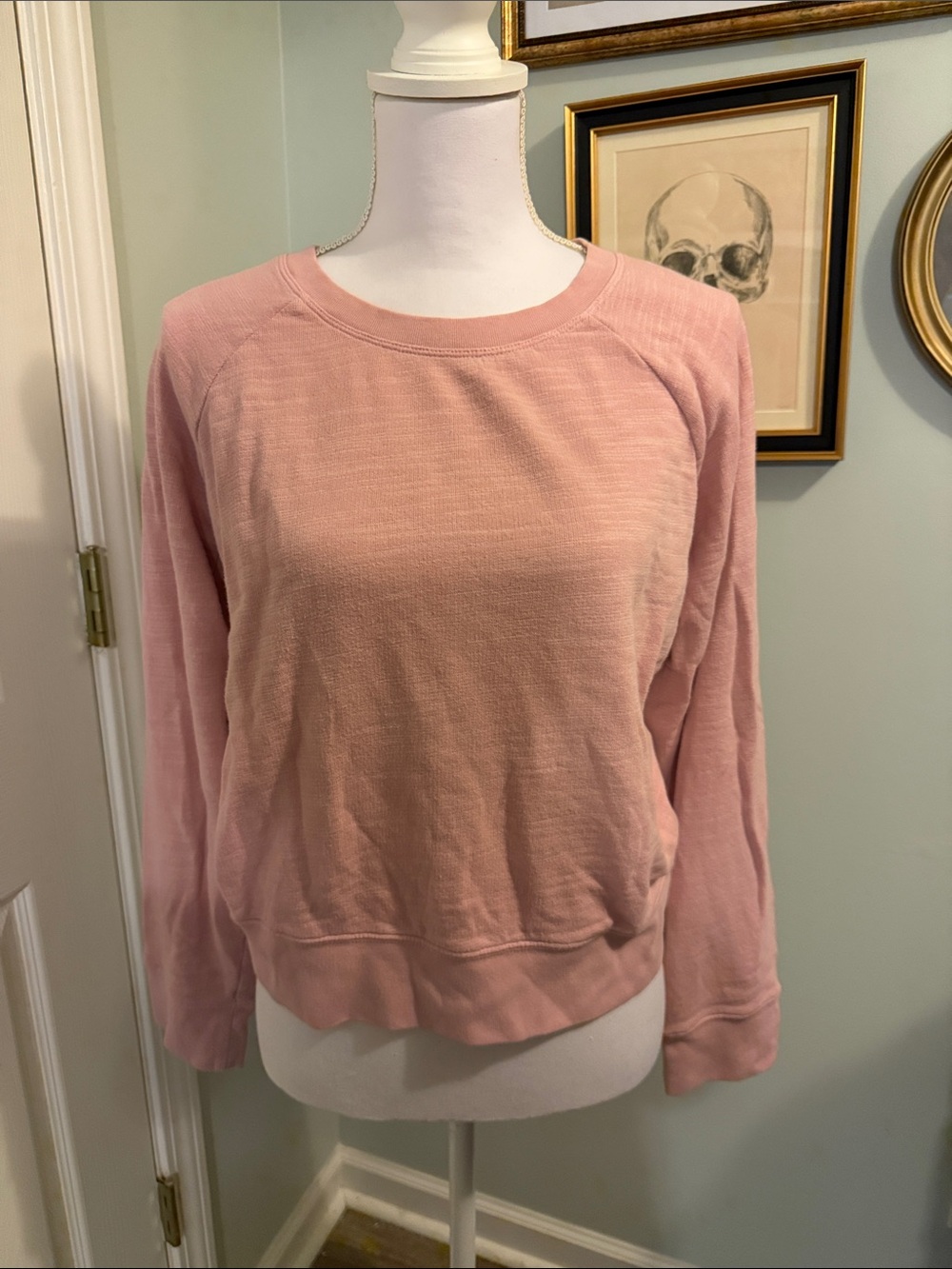 J. Crew Dusty Rose Crewneck Sweater